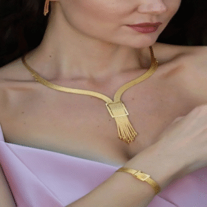 Altın Kare Mesh Set