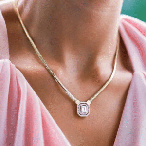 Altın Balıksırtı Baget Kolye