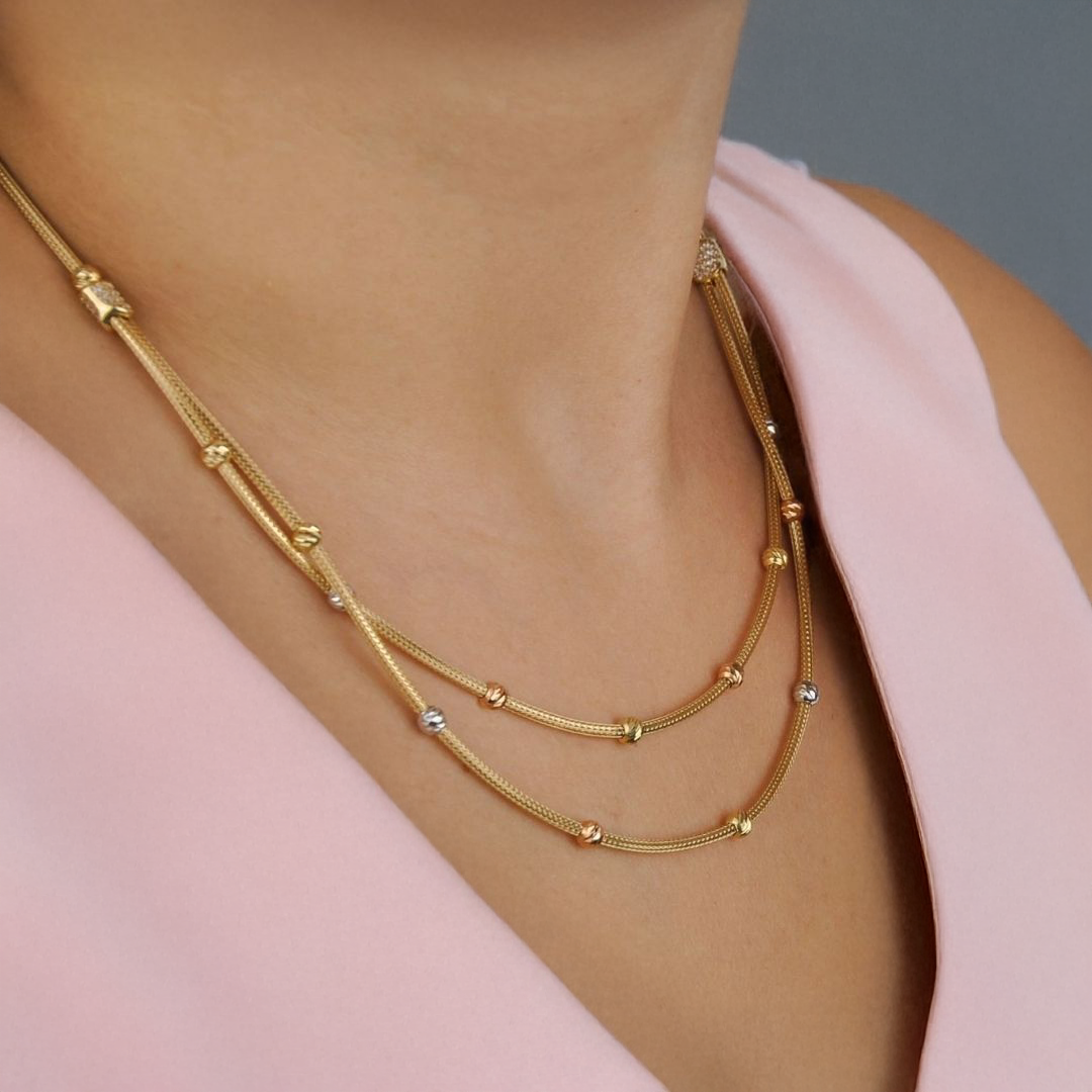 Altın Dorika Kolye Zincir