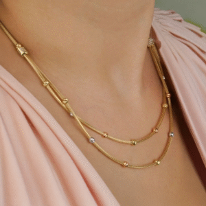 Altın Dorika Kolye Zincir