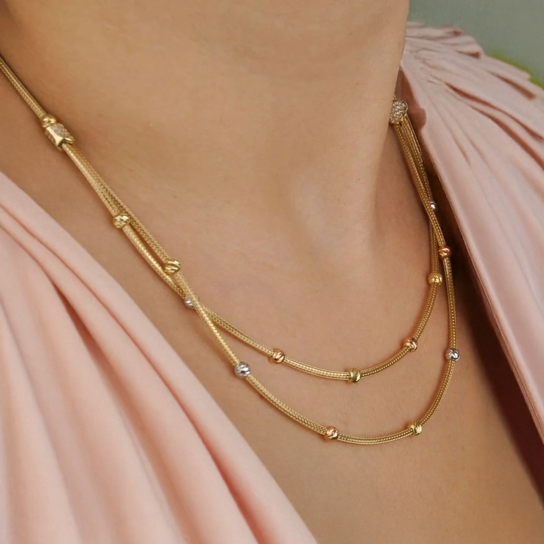 Altın Dorika Kolye Zincir