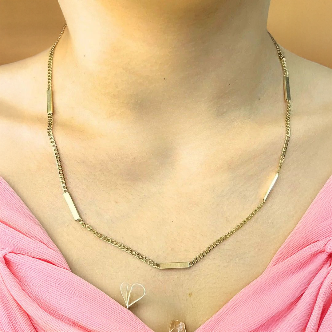 Altın Gurmet Zincir Kolye - Görsel 2