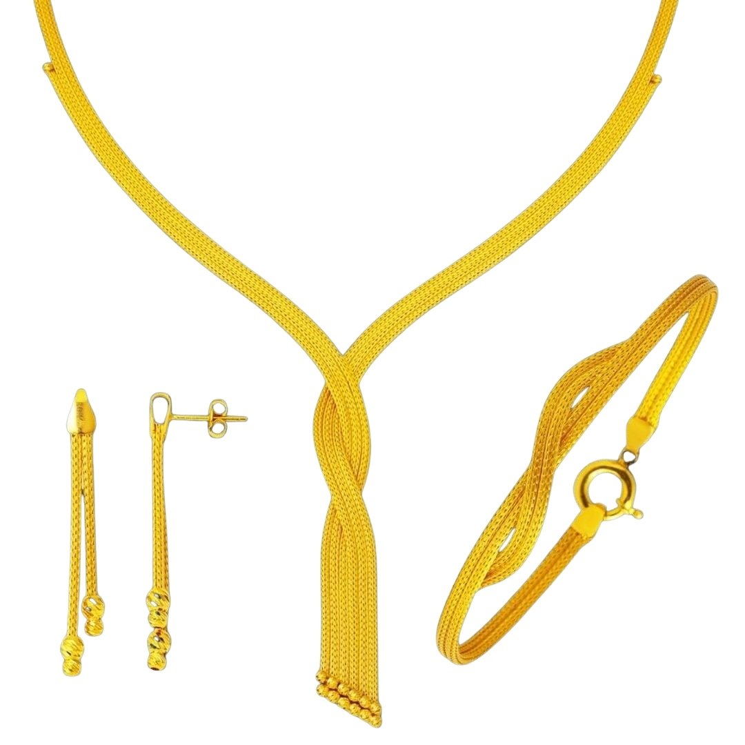 Altın Mesh Kalze Set