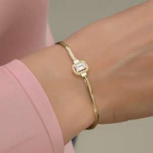 Altın Balıksırtı Baget Bileklik