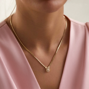 Altın Baget Kolye Zincir