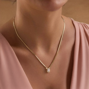 Altın Baget Kolye Zincir