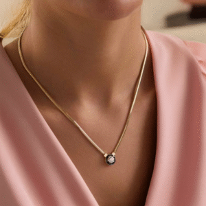 Altın Çağla Kolye