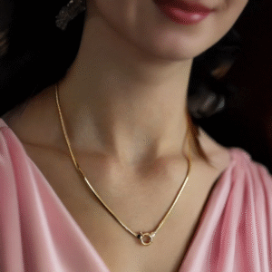 Altın Balıksırtı Zincir Kolye