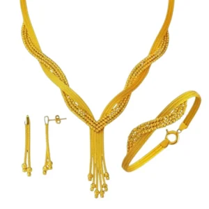 Altın Mesh Kalze Set Takımı