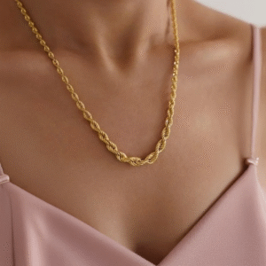 Altın Süzme Halat Zincir