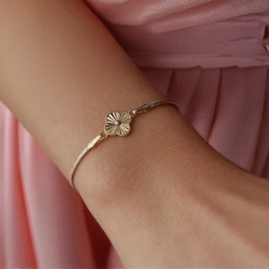 Altın Balıksırtı Yonca Bileklik