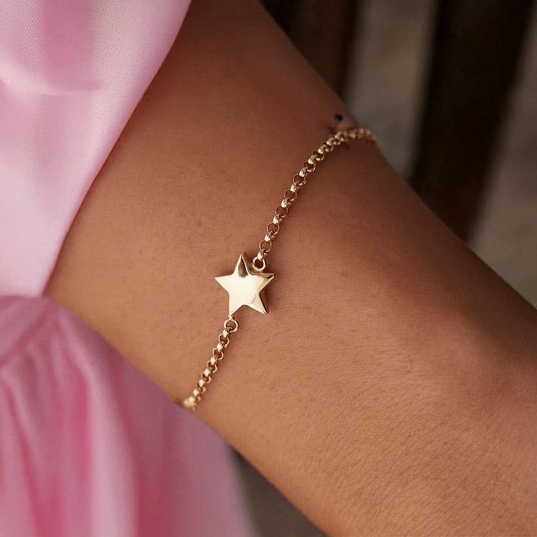Altın Yıldız Bileklik
