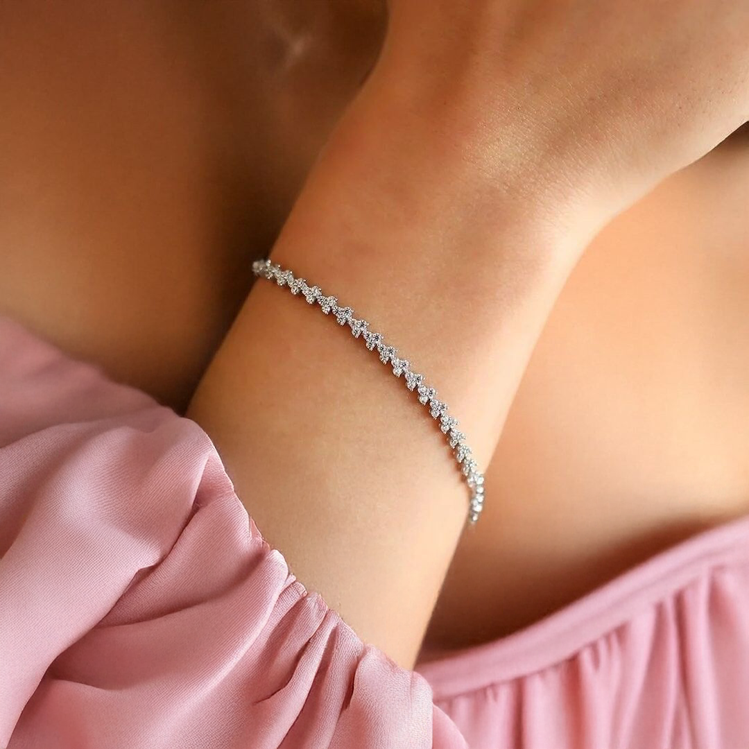 Beyaz Altın İnce Set Takımı - Görsel 2