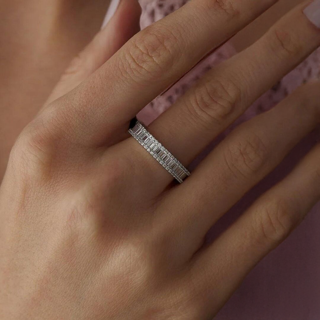 Beyaz Altın Tamtur Alyans - Görsel 2