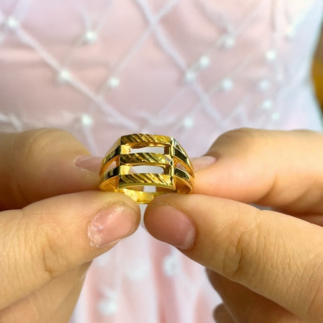 Altın Kaburga Yüzük - Görsel 2