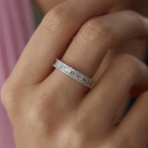 Beyaz Altın Tamtur Alyans