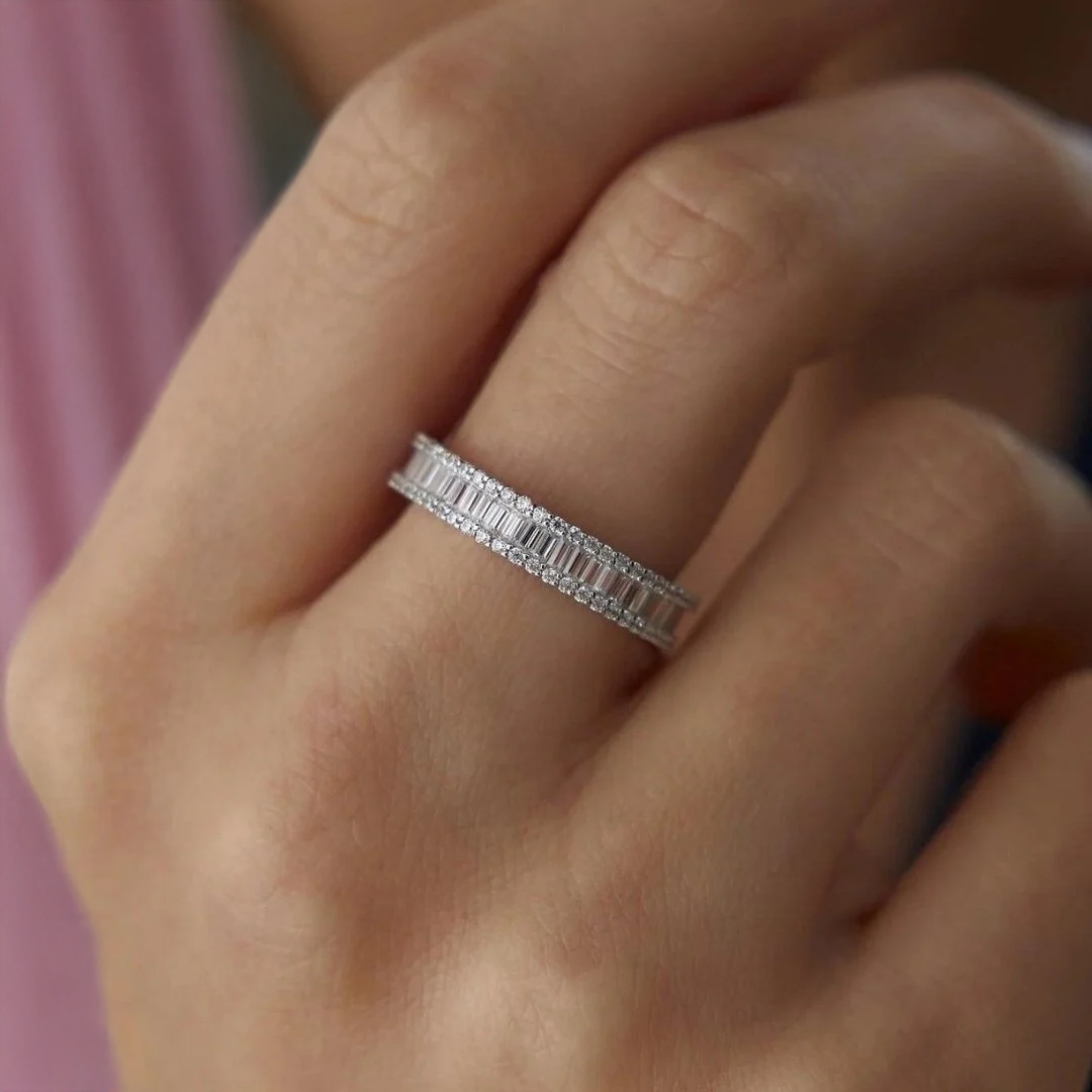 Beyaz Altın Tamtur Alyans