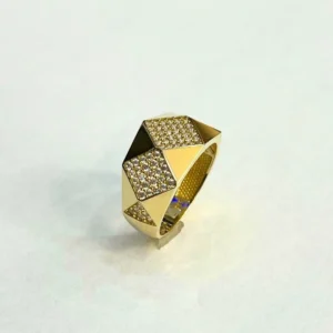 Altın Prizma Yüzük