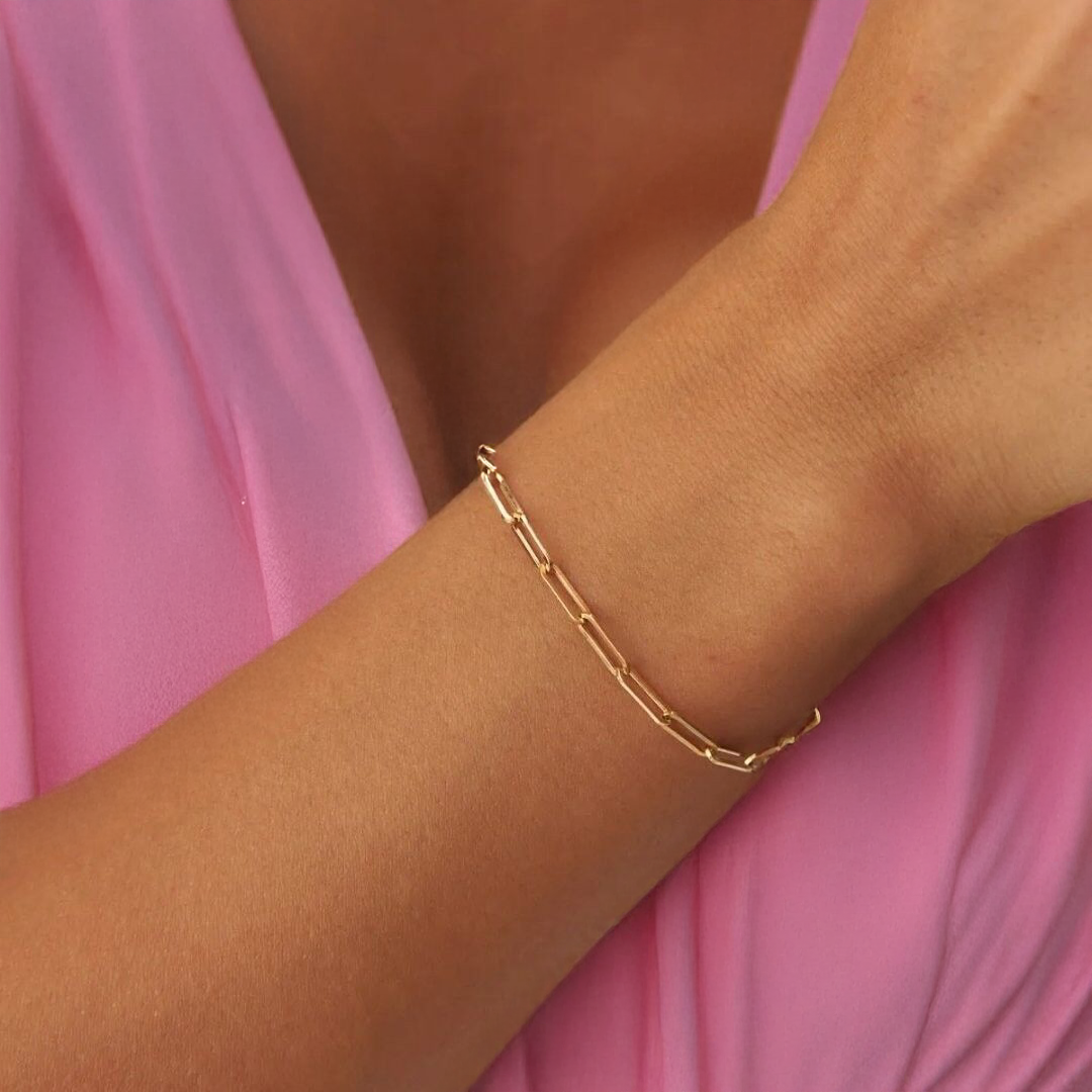 14 Ayar Altın Ataç Bileklik