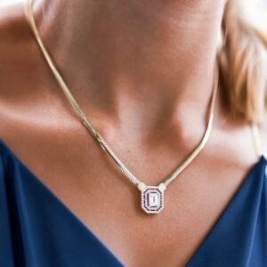 Altın Balık Sırtı Baget Kolye