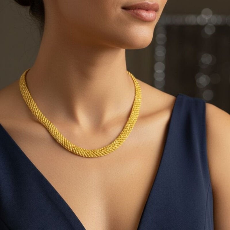 Altın Halat Örgü Set Takımı - Görsel 2