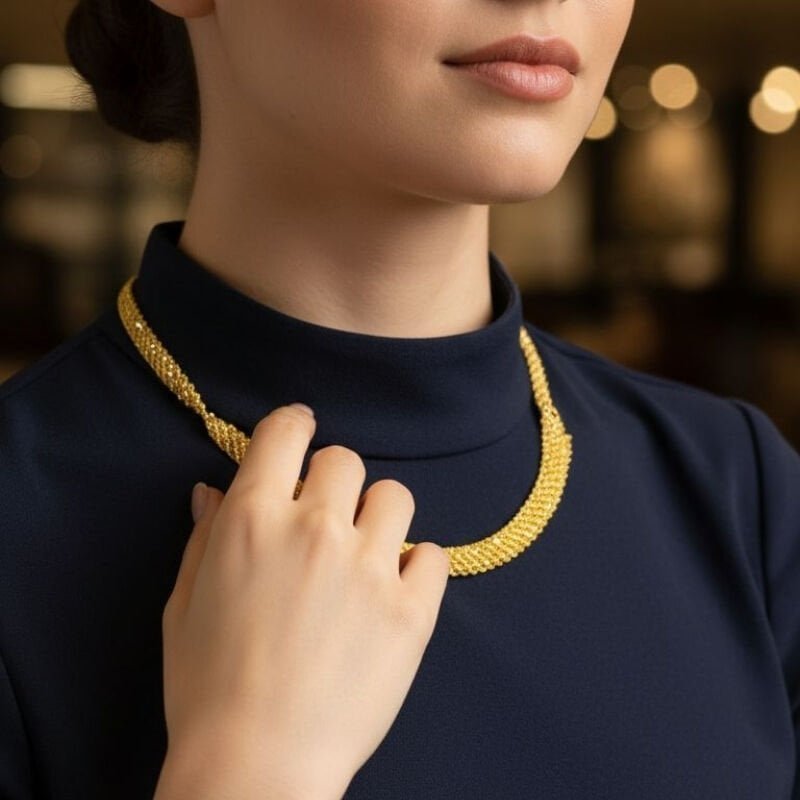 Altın Halat Örgü Set Takımı - Görsel 3