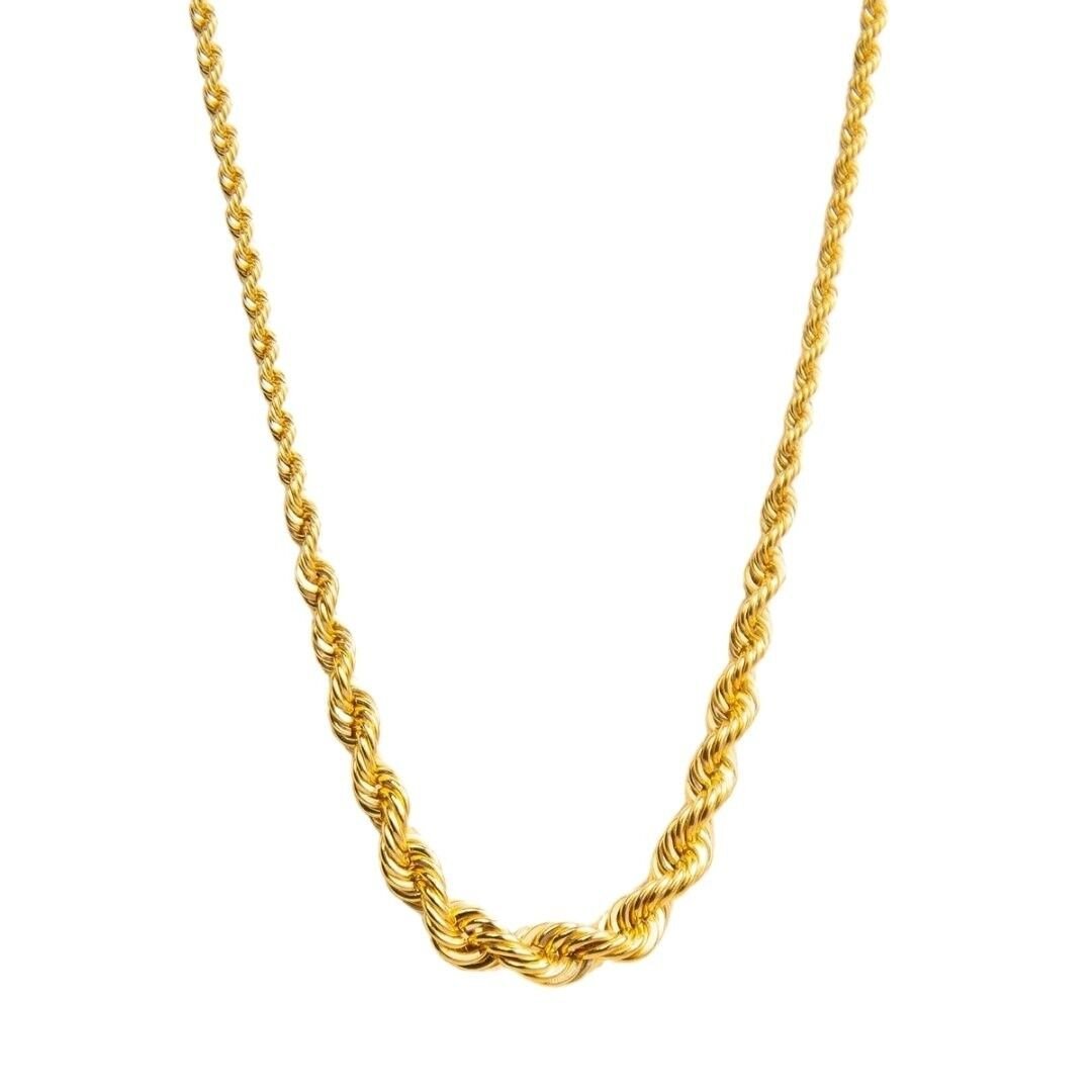 14 Ayar Altın Süzme Halat Zincir - Görsel 2