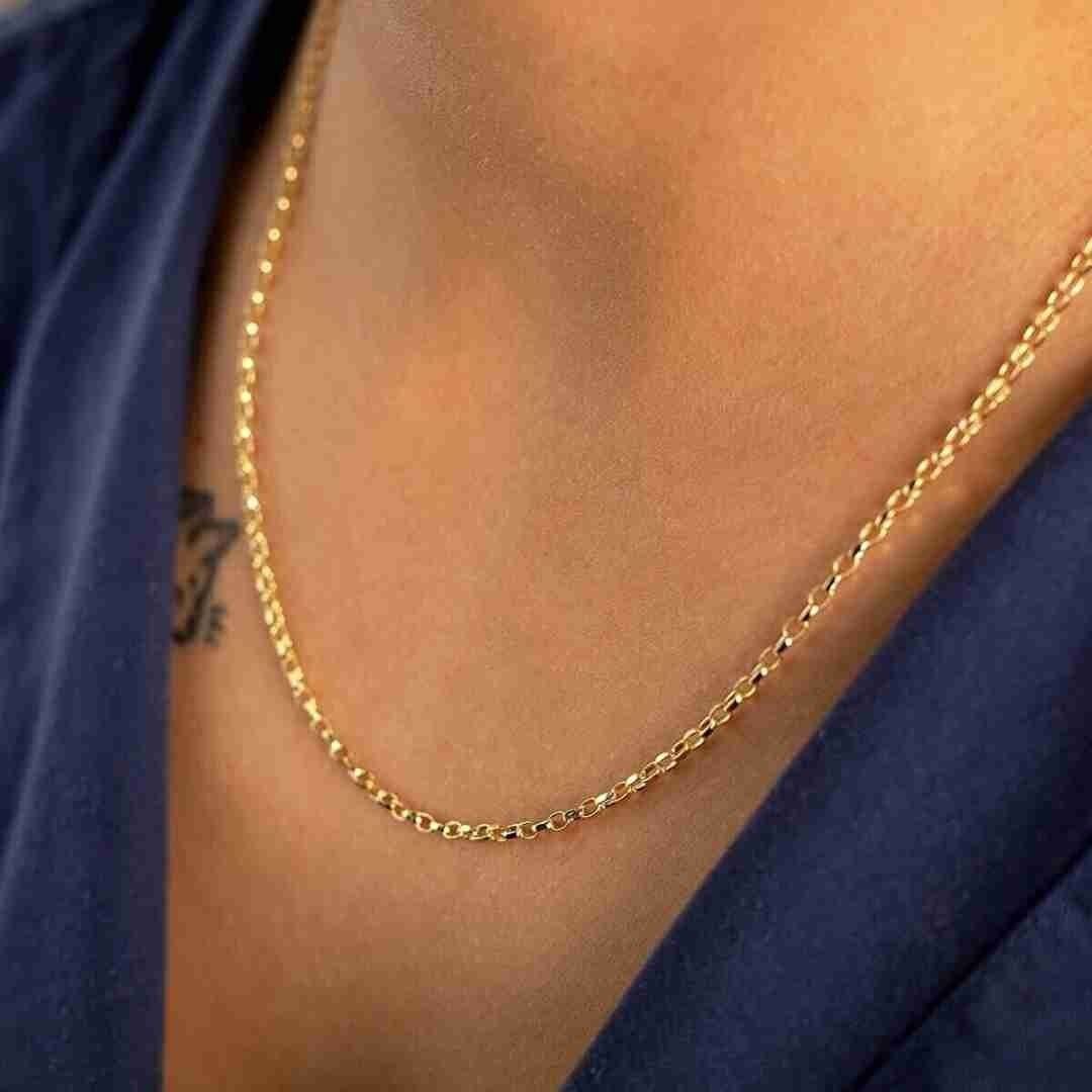 14 Ayar Altın Doç Zincir - Görsel 2