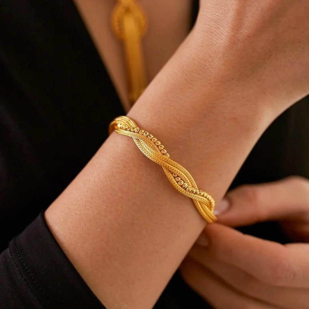 14 Ayar Altın Mesh Örgü Set Takımı - Görsel 2