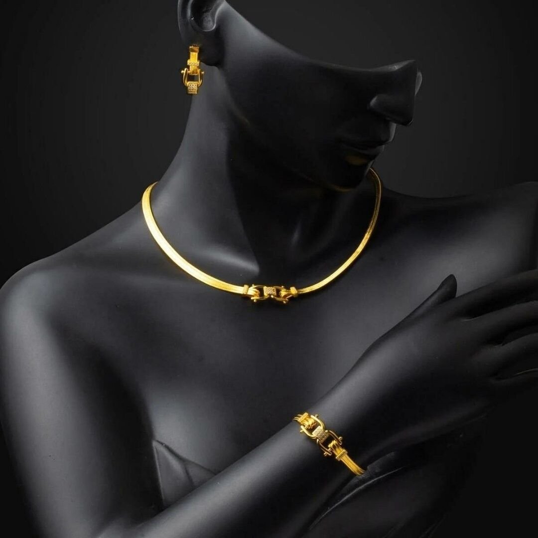 22 Ayar Altın Trabzon Hasır Set Takımı - Görsel 2