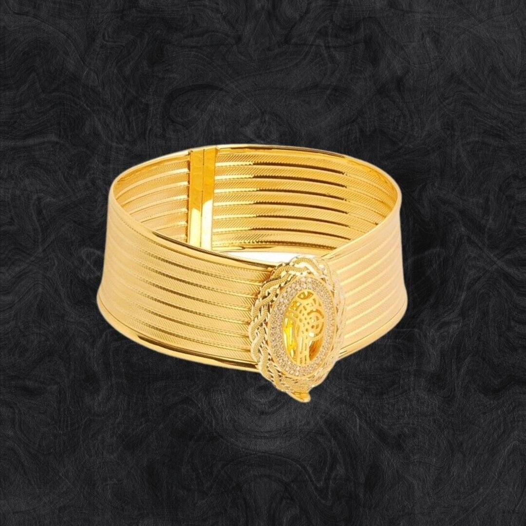 8 Ayar Altın Trabzon Hasır Kelepçe - Görsel 2