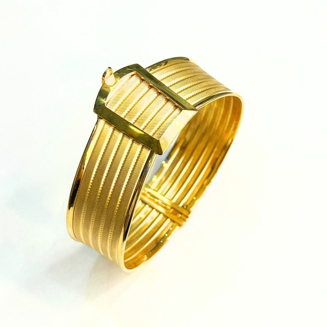 Sarı Altın 7 Sıra Trabzon Kelepçe - Görsel 2