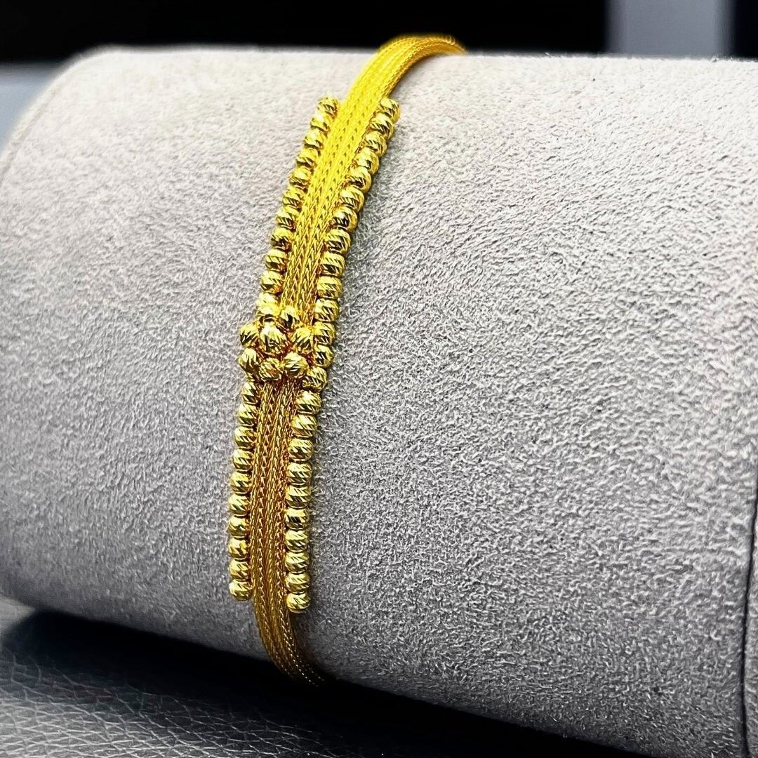 14 Ayar Altın Mesh Bileklik - Görsel 2