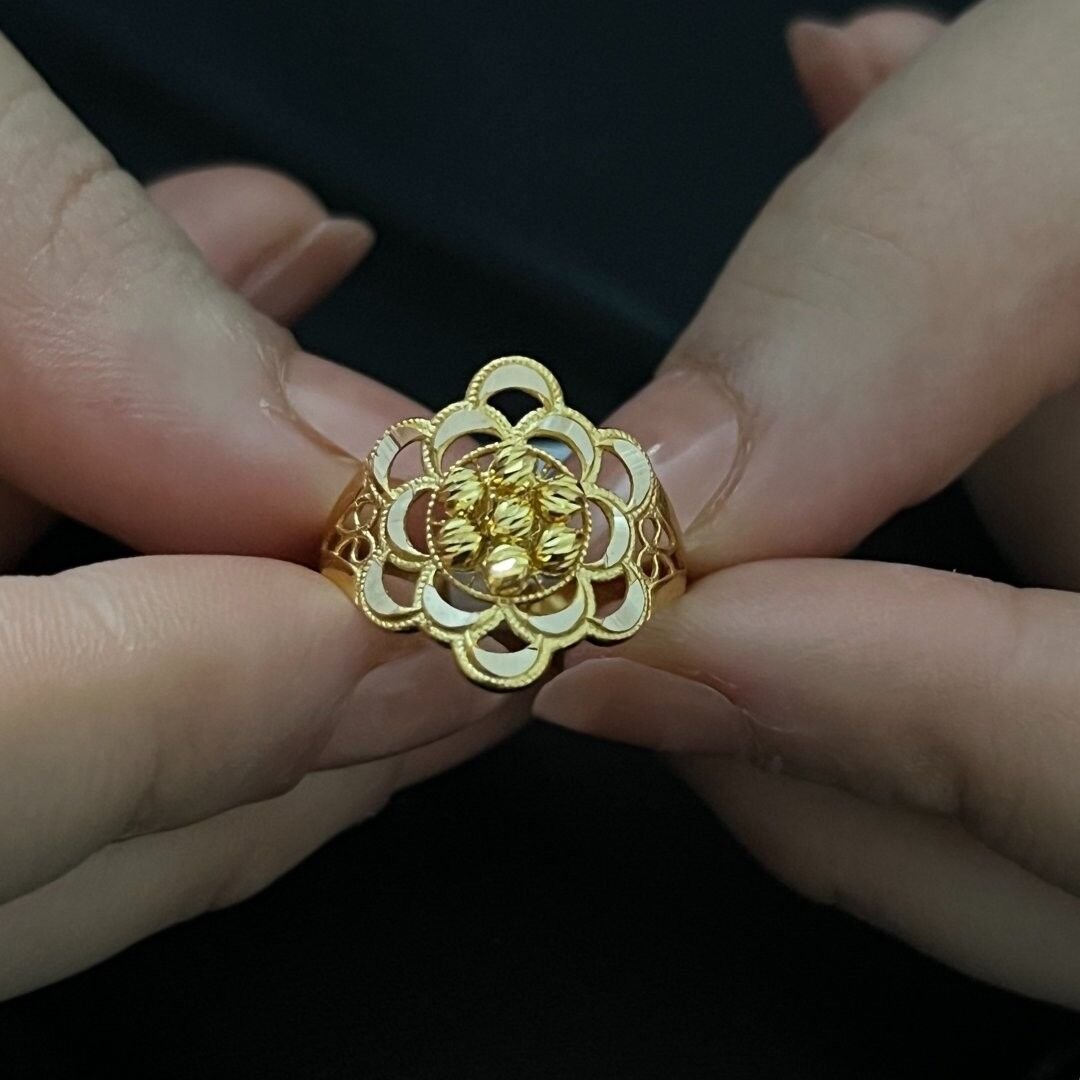 14 Ayar Altın Dorika Halka Yüzük - Görsel 2