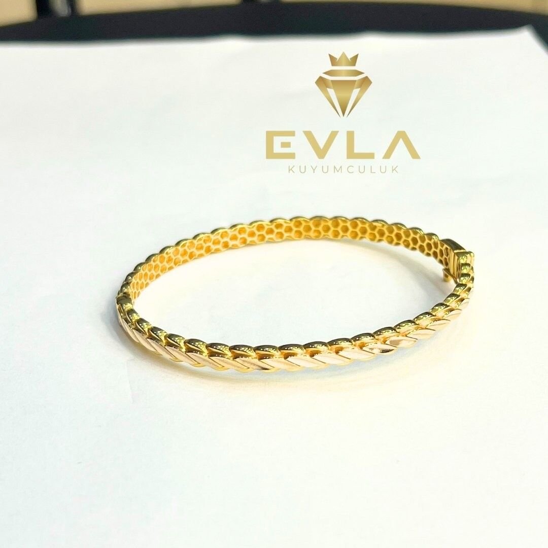 14 Ayar Altın Burma Kelepçe - Görsel 2