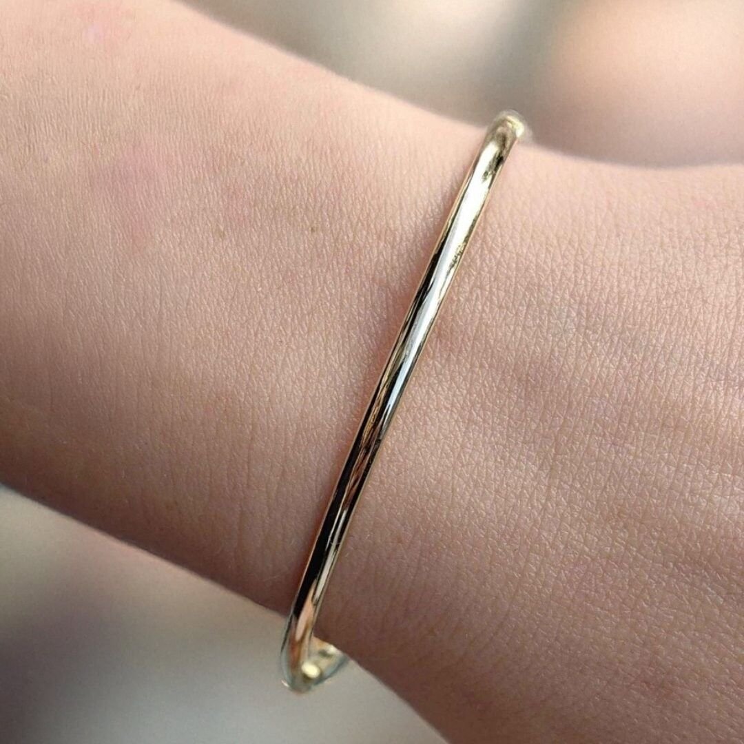 14 Ayar Altın Sade Kelepçe - Görsel 2