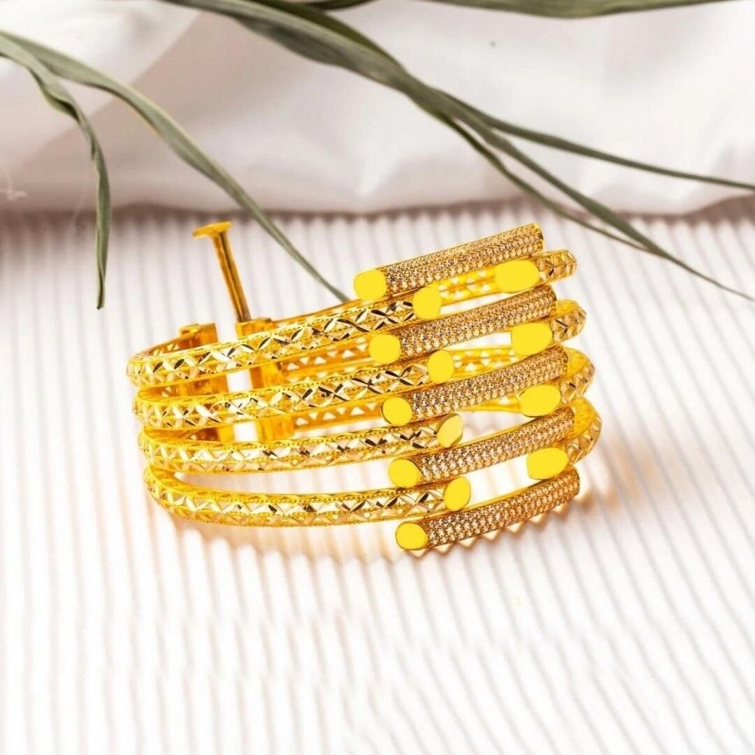 Beşli Kaburga 8 Ayar Altın Kelepçe - Görsel 2