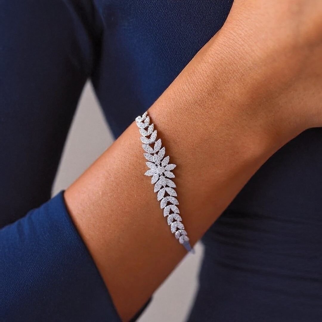 14 Ayar Altın Beyaz Çiçek Set Takımı - Görsel 2