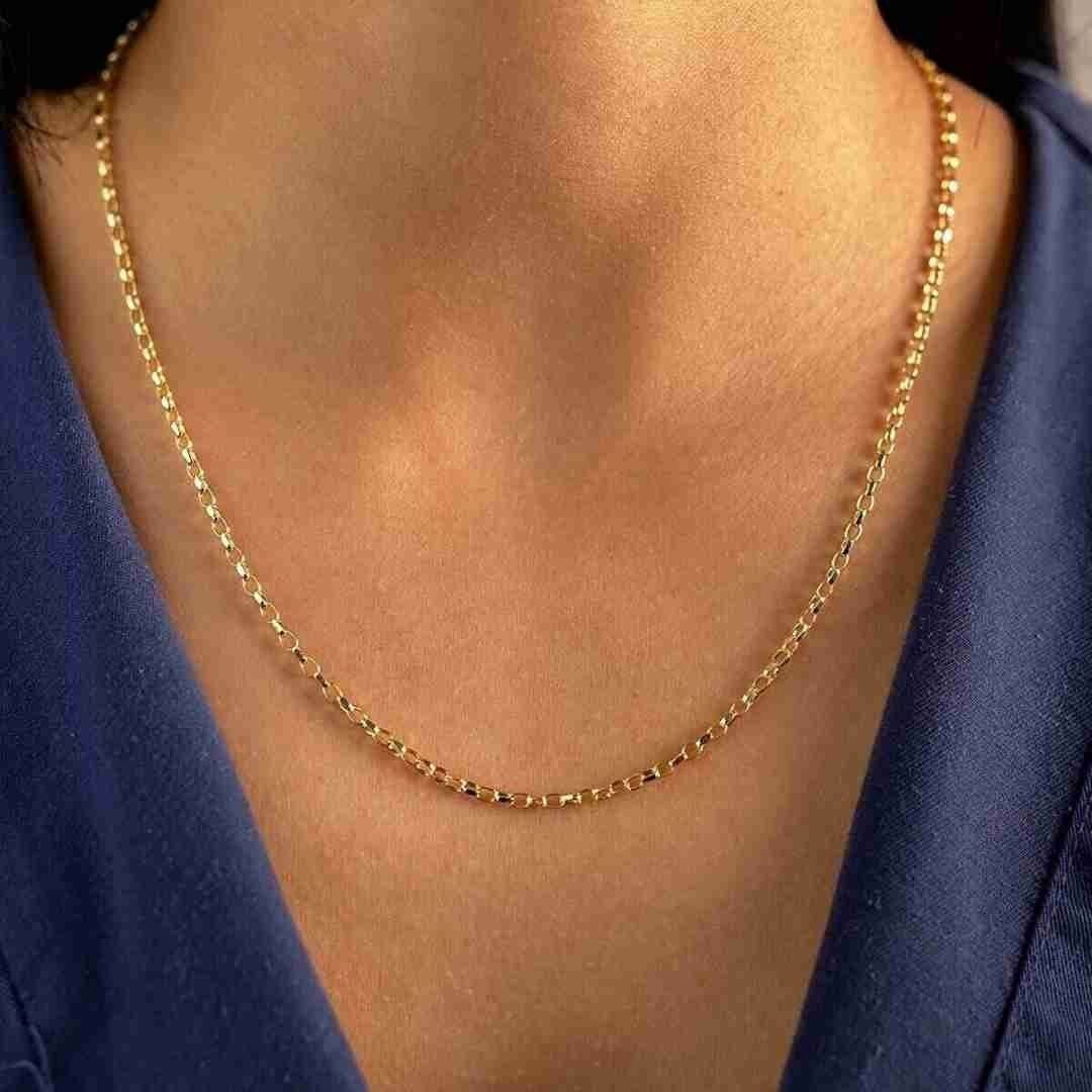 14 Ayar Altın Doç Zincir - Görsel 3