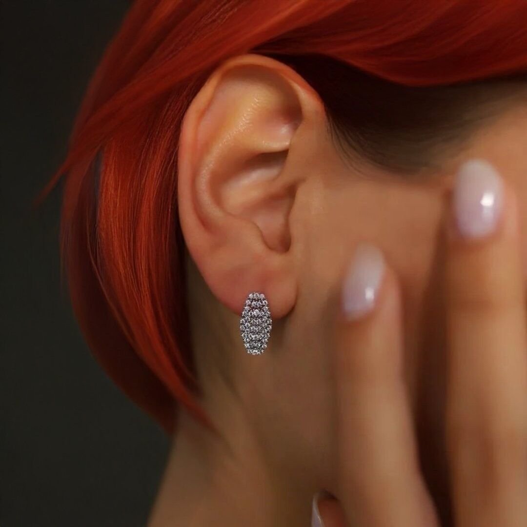 14 Ayar Altın Beyaz Saçak Set Takımı - Görsel 3