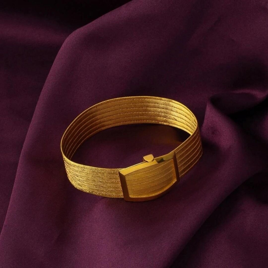 7 Sıralı Sade 14 Ayar Trabzon Hasır Bileklik - Görsel 3