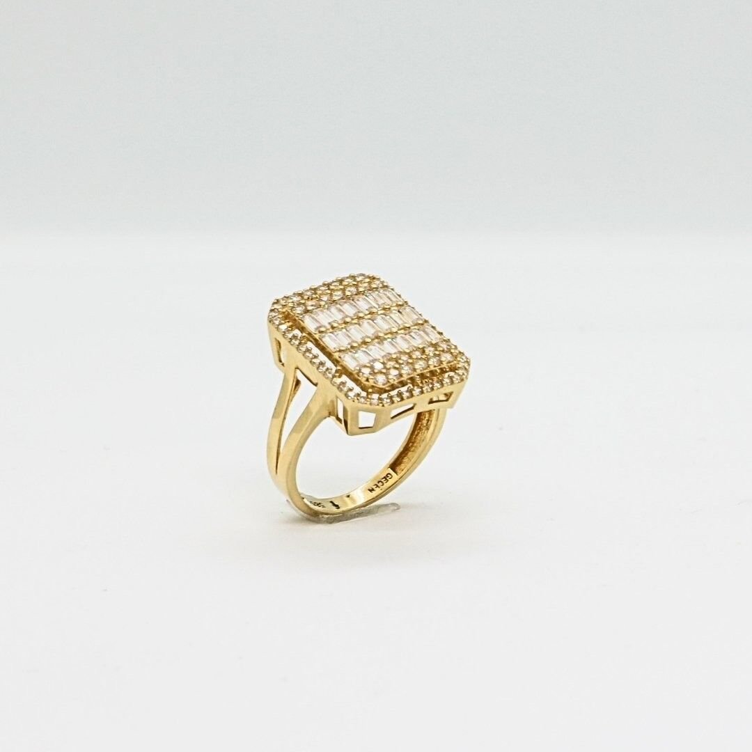 14 Ayar Altın Baget Yüzük - Görsel 2