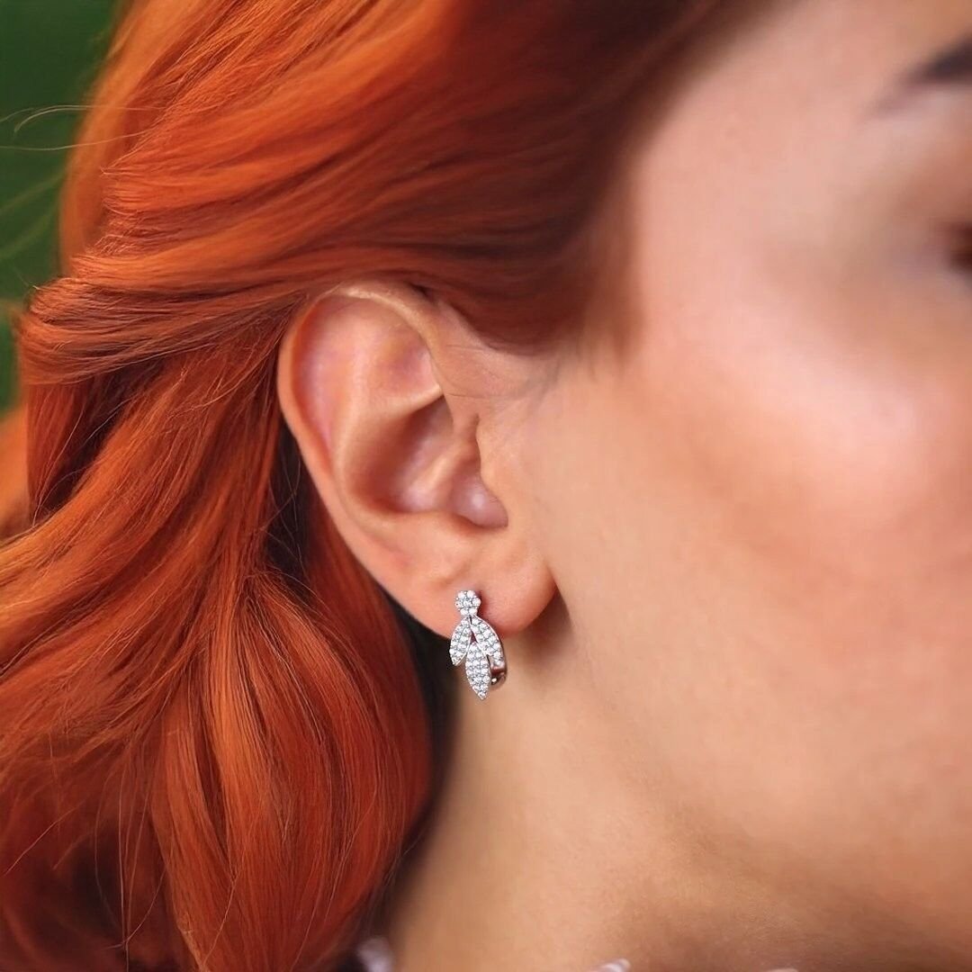 14 Ayar Altın Beyaz Çiçek Set Takımı - Görsel 3