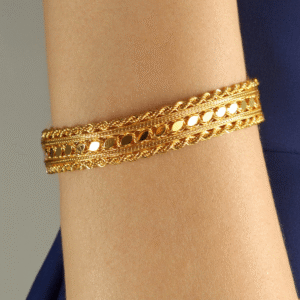 Altın Pullu Halat Bileklik