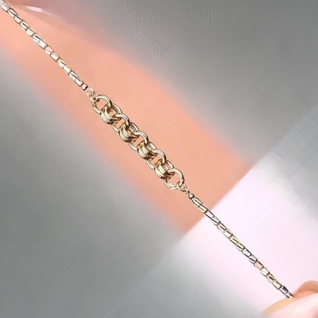 14 Ayar Altın İtalyan Dorika Bileklik - Görsel 2