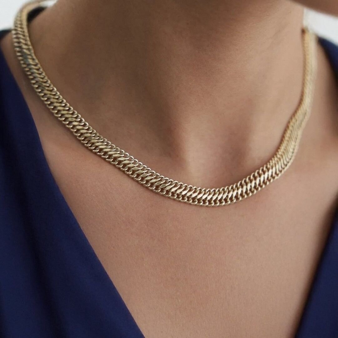 14 Ayar Altın Viyana Zincir - Görsel 2