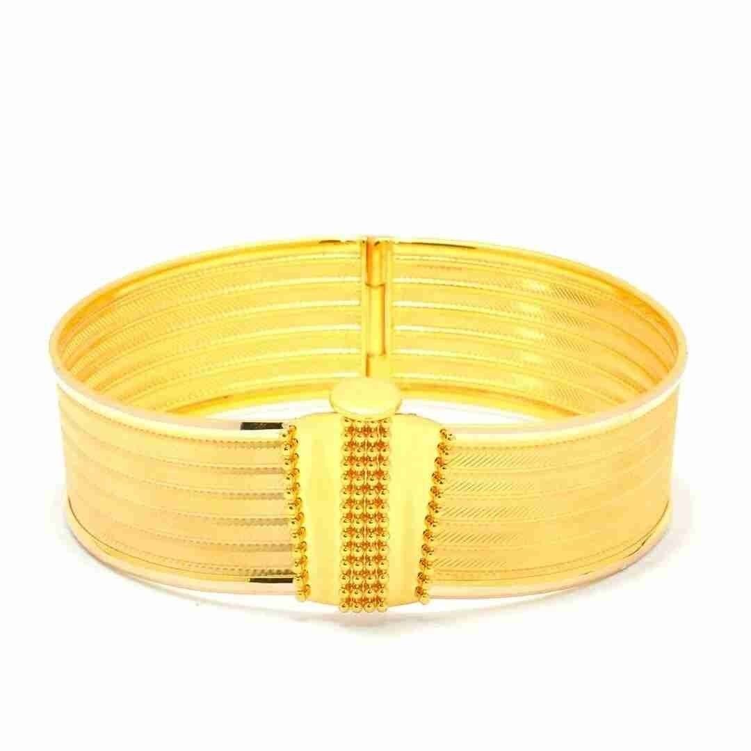 14 Ayar Altın Trabzon Hasır Kelepçe - Görsel 2