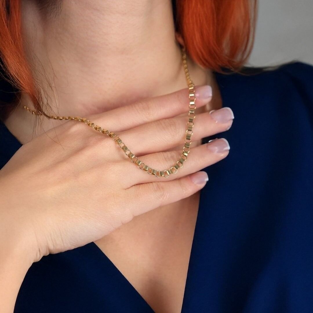 14 Ayar Altın Halka Zincir - Görsel 2