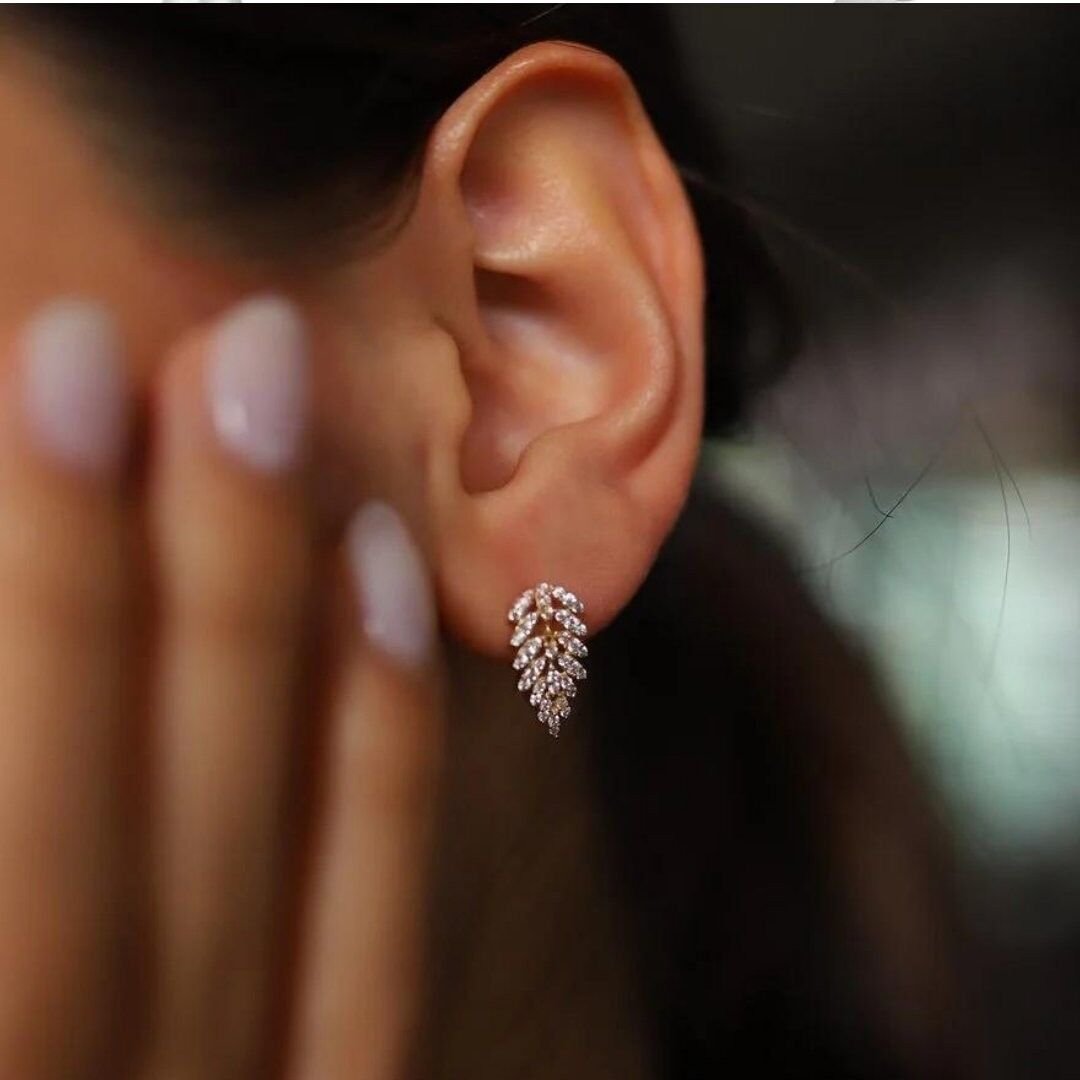 14 Ayar Altın Sarı Kristal Set Takımı - Görsel 3