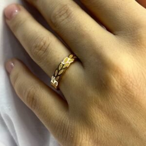 14 AYAR ALTIN ÇİFTLİ BAŞAK YÜZÜK